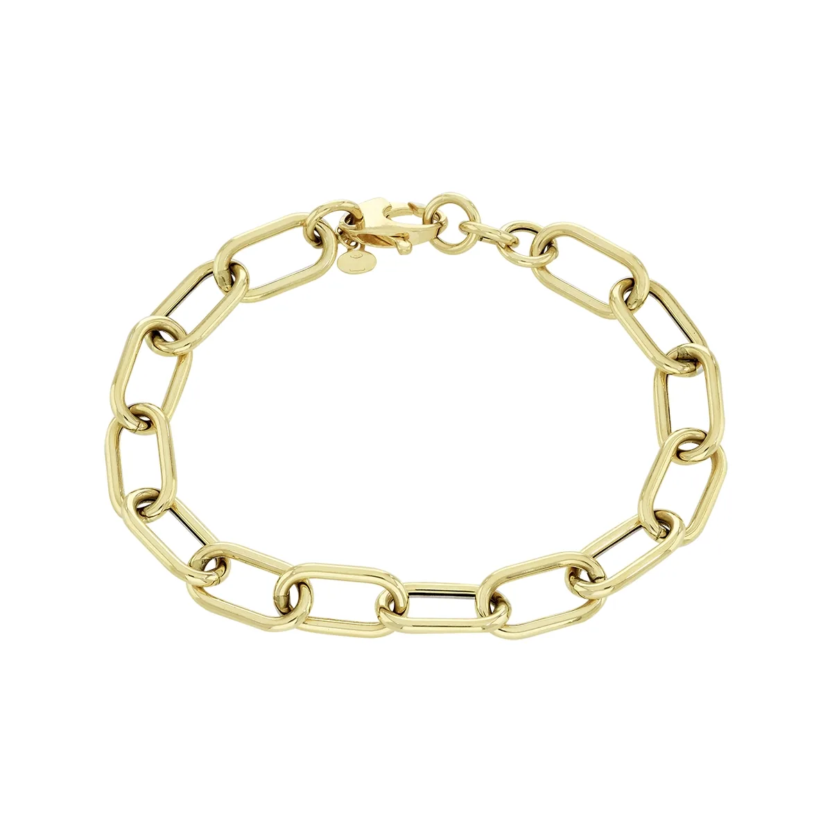 Pulsera en oro amarillo de 18 Kilates, 20 cm. de largo, 9 mm. de ancho