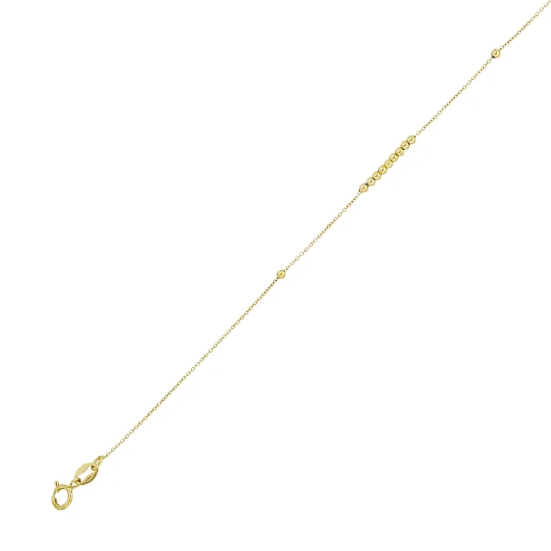 Pulsera en oro amarillo de 18 Kilates, 17 cm. de largo, 0.50 mm. de ancho