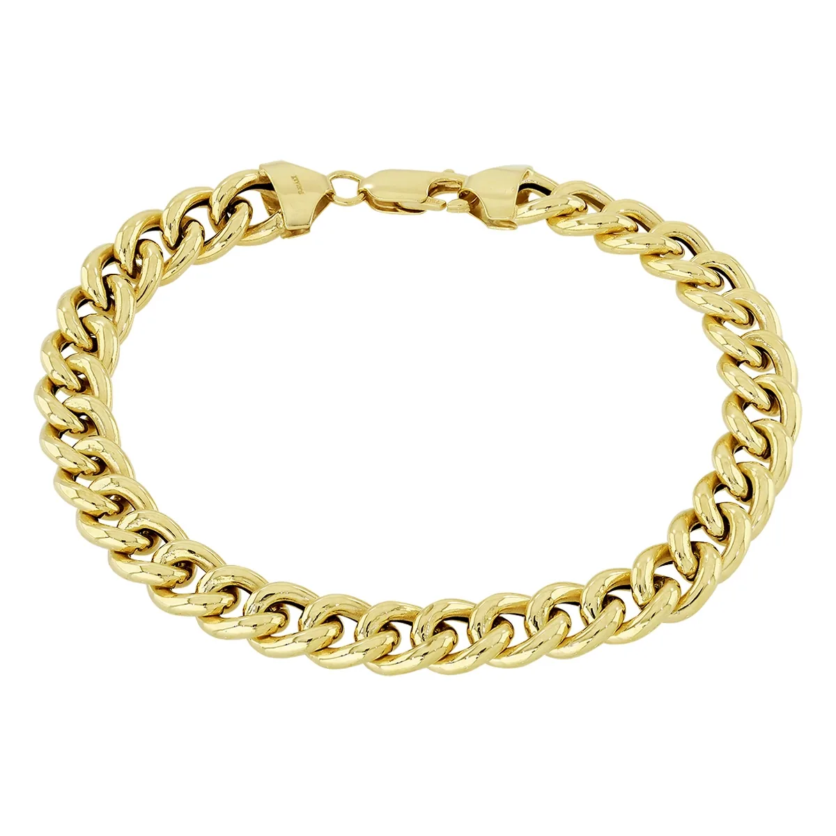 Pulsera en oro amarillo de 18 Kilates, 19 cm. de largo, 7.50 mm. de ancho