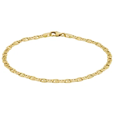 Pulsera en oro amarillo de 18 Kilates, 18 cm. de largo, 3 mm. de ancho
