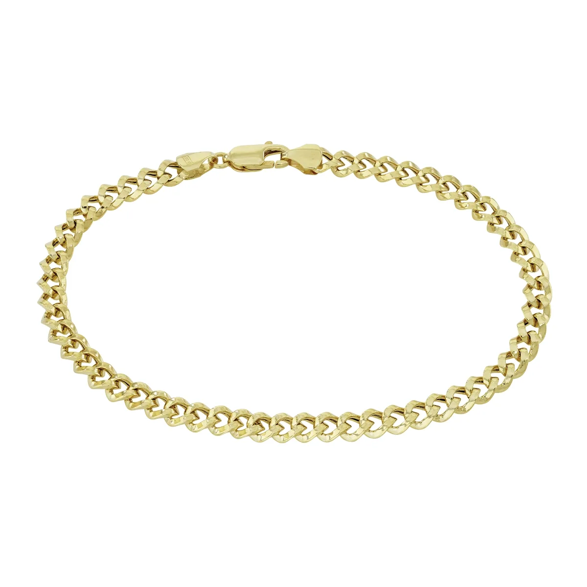 Pulsera en oro amarillo de 18 Kilates, 21 cm. de largo, 4.50 mm. de ancho