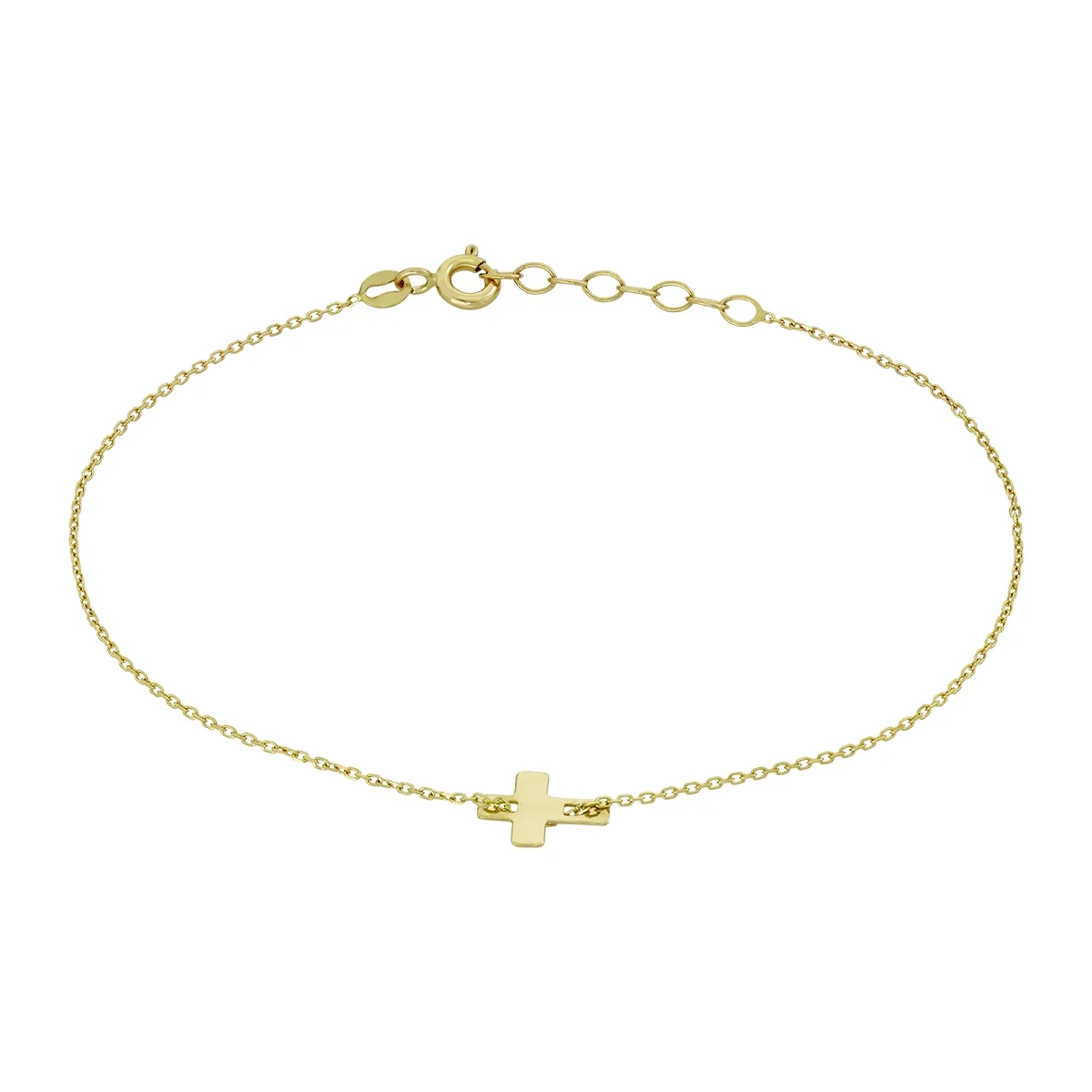 Pulsera en oro amarillo de 18 Kilates, 17 cm. de largo, 0.50 mm. de ancho