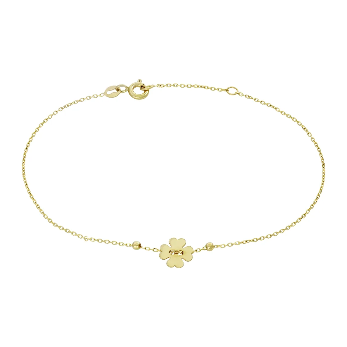 Pulsera en oro amarillo de 18 Kilates, 17 cm. de largo, 0.50 mm. de ancho