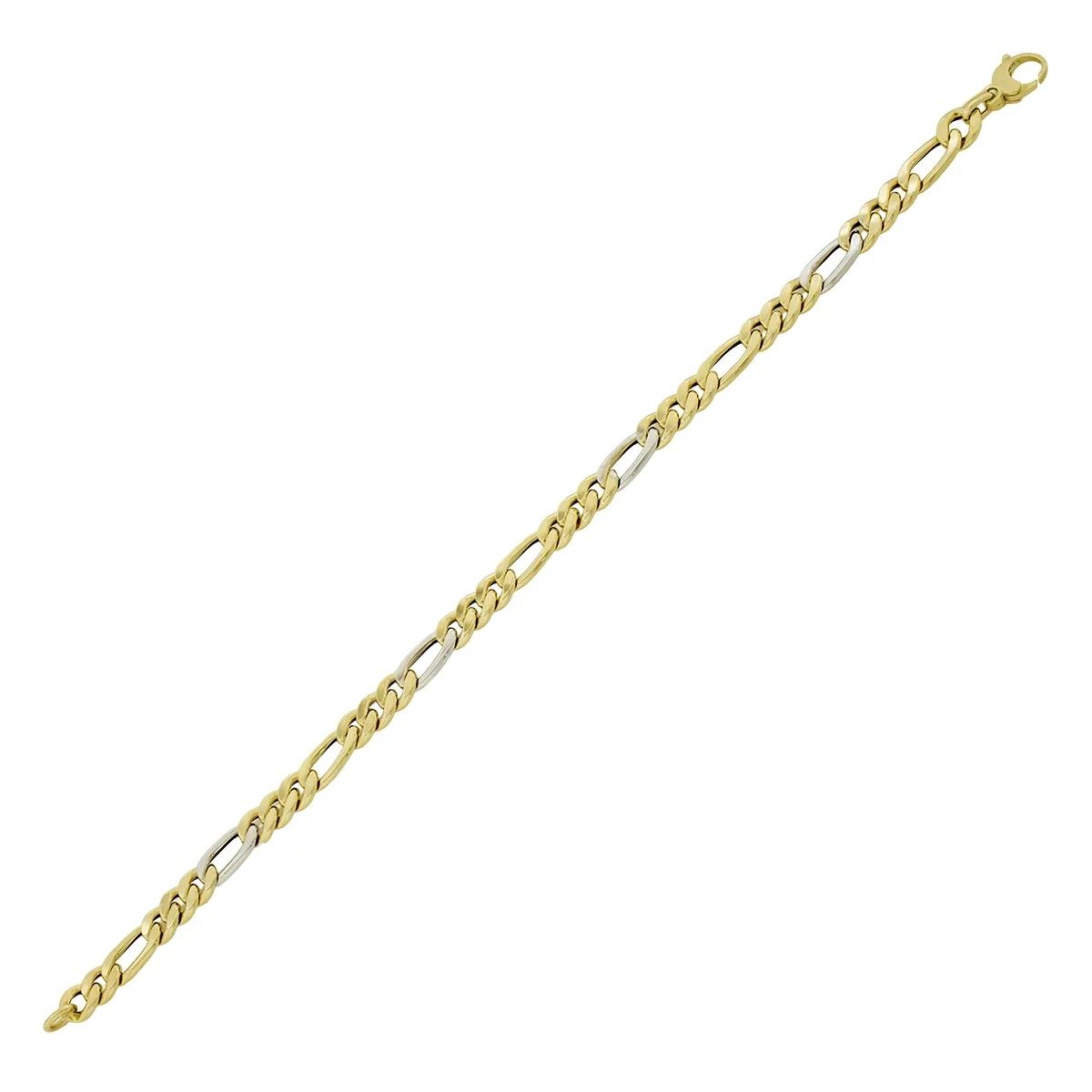 Pulsera en oro amarillo de 18 Kilates, 21 cm. de largo, 6 mm. de ancho