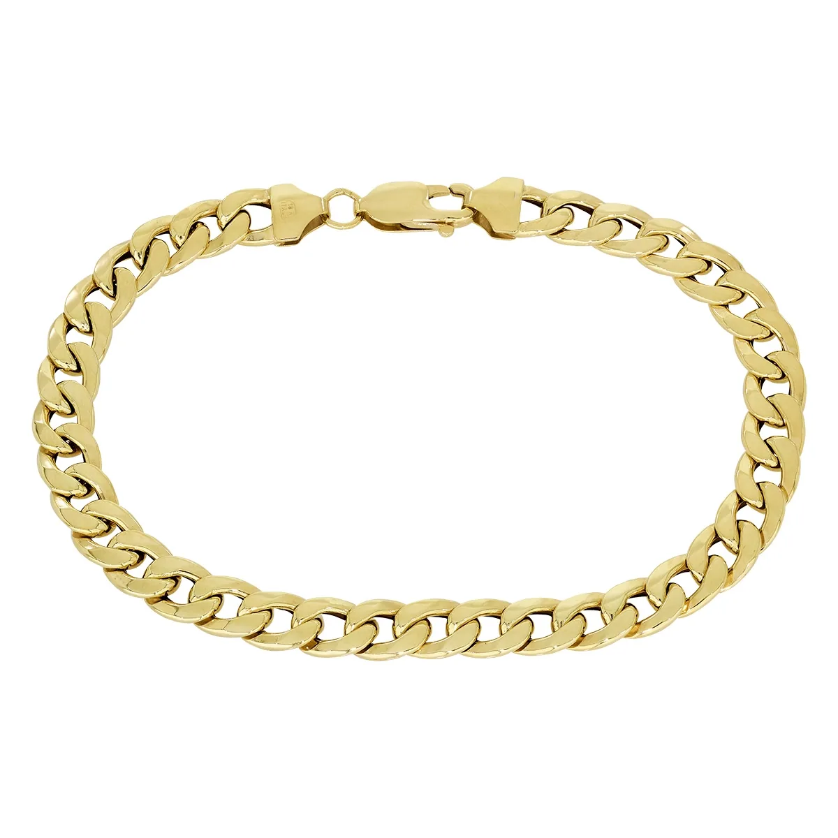 Pulsera en oro amarillo de 18 Kilates, 21 cm. de largo, 6.50 mm. de ancho
