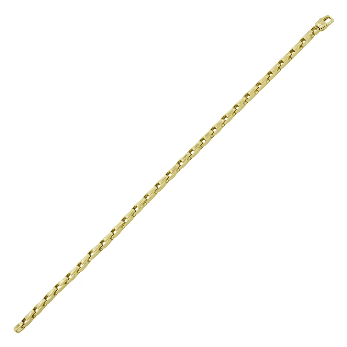 Pulsera en oro amarillo de 18 Kilates, 21 cm. de largo, 3.50 mm. de ancho