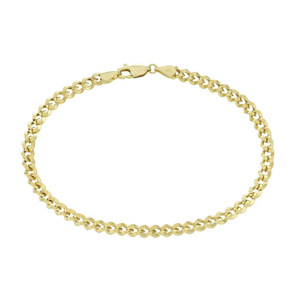 Pulsera en oro amarillo de 18 Kilates, 19 cm. de largo, 3.50 mm. de ancho