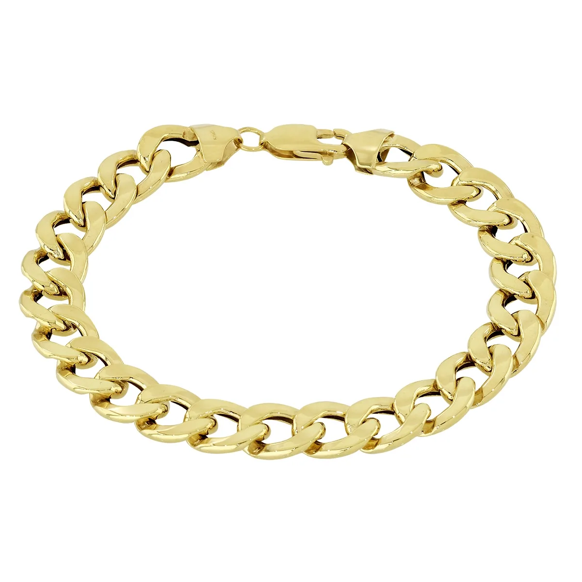 Pulsera en oro amarillo de 18 Kilates, 19 cm. de largo, 9 mm. de ancho