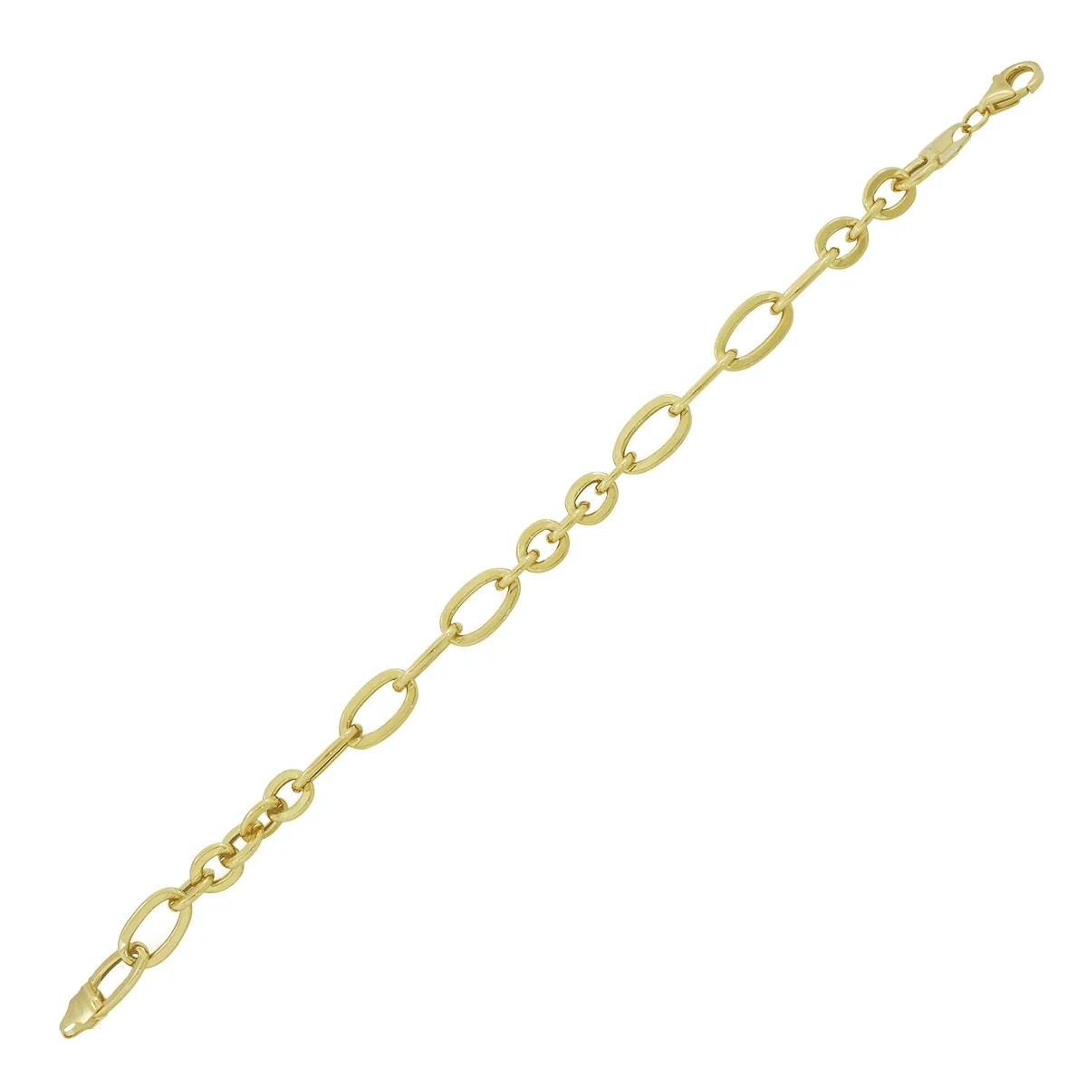 Pulsera en oro amarillo de 18 Kilates, 18 cm. de largo, 6.50 mm. de ancho
