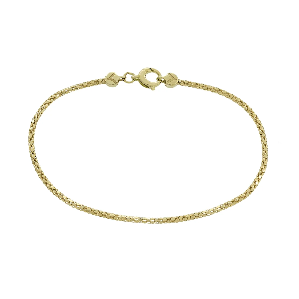 Pulsera en oro amarillo de 18 Kilates, 19 cm. de largo, 1.80 mm. de ancho