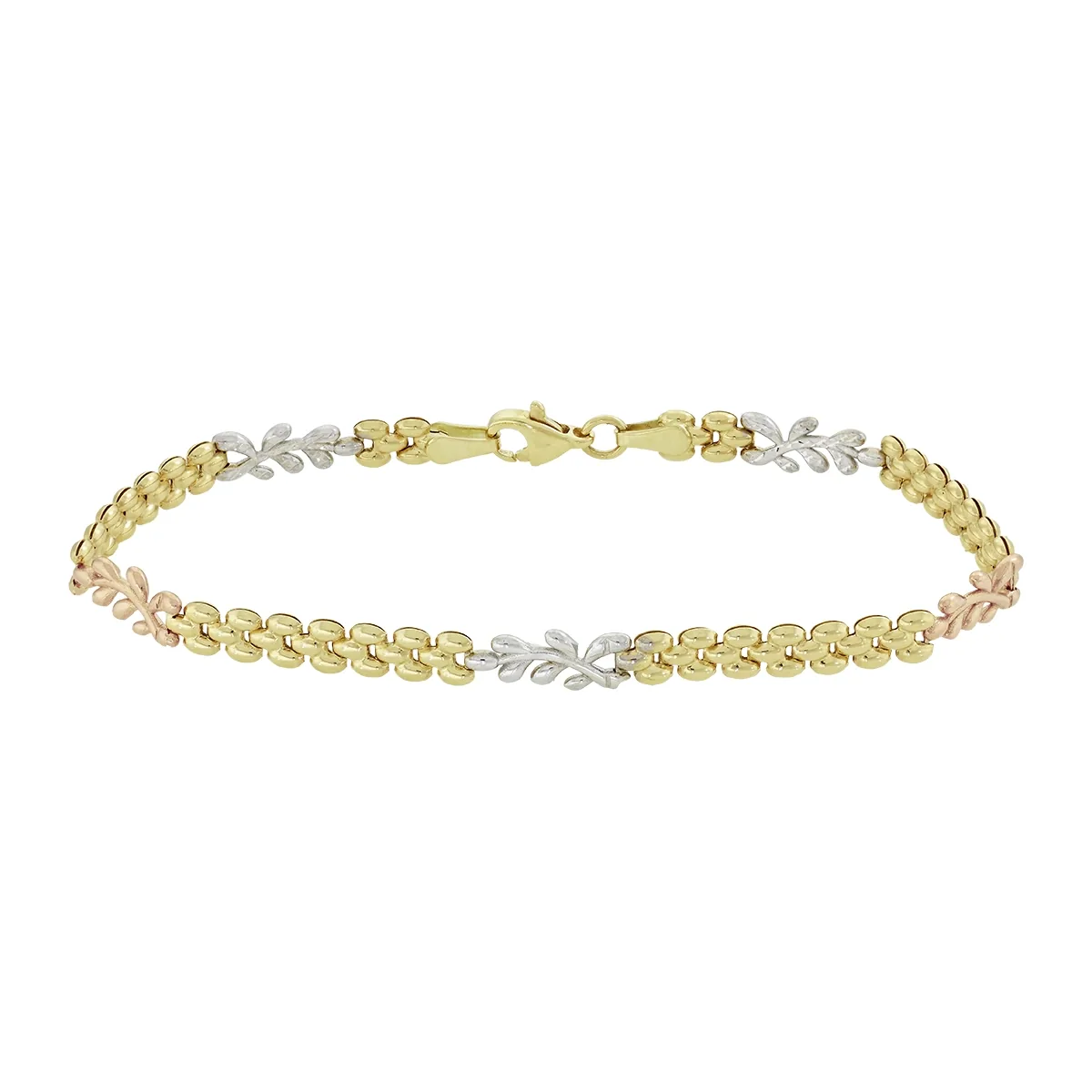 Pulsera en oro amarillo de 18 Kilates, 19 cm. de largo, 4.50 mm. de ancho