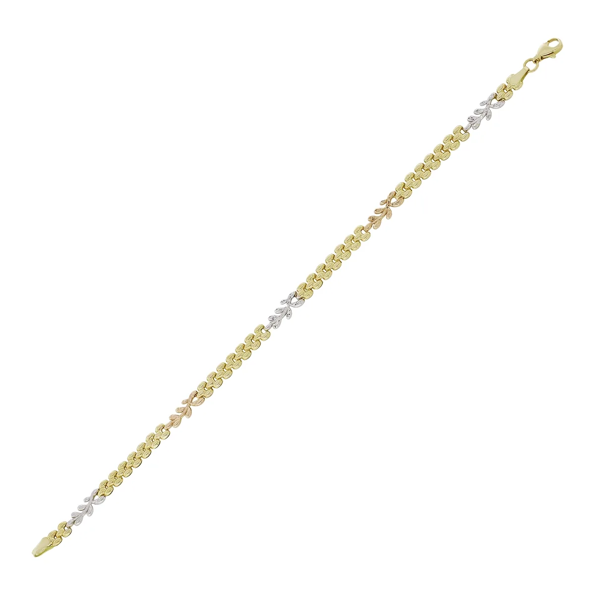 Pulsera en oro amarillo de 18 Kilates, 19 cm. de largo, 4.50 mm. de ancho