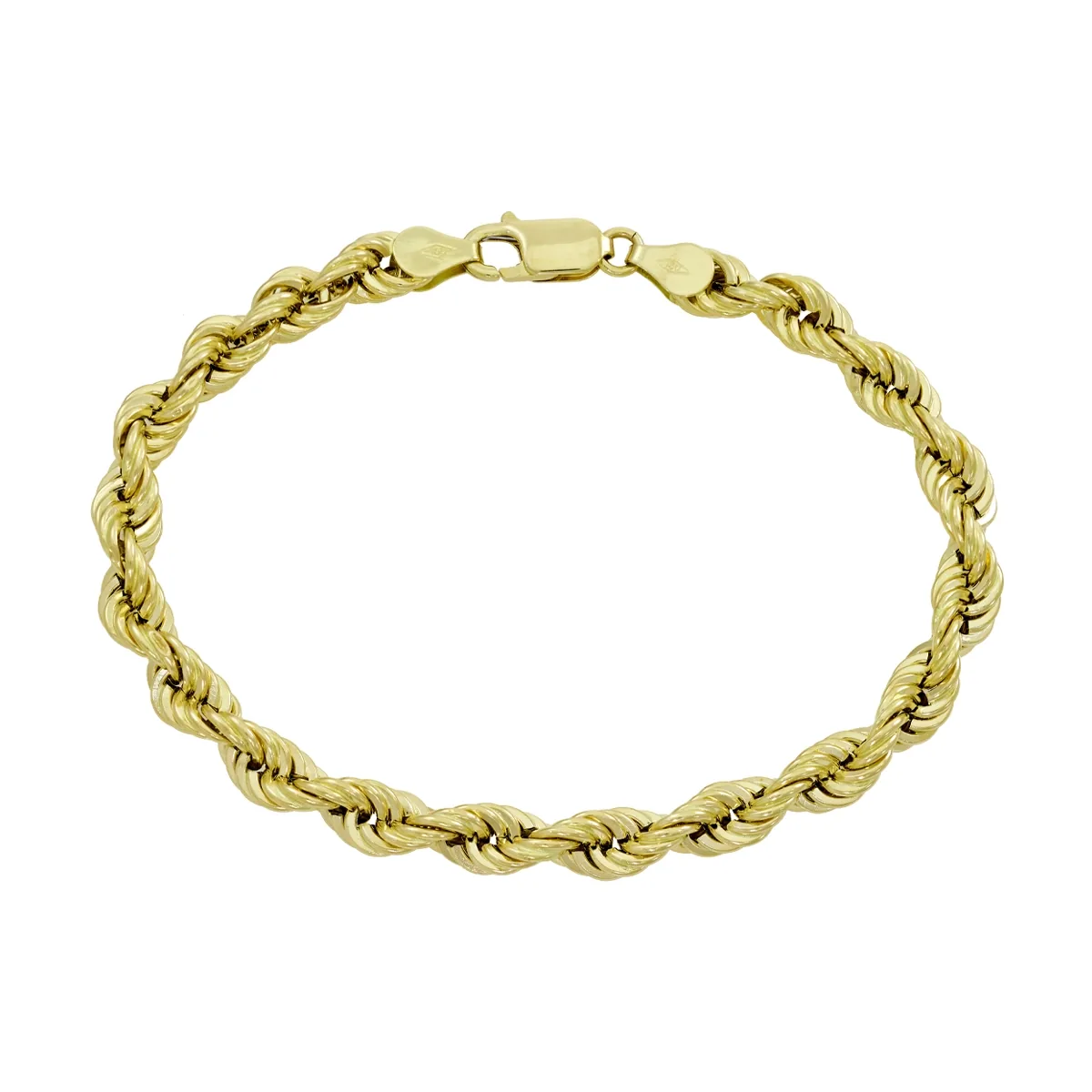 Pulsera en oro amarillo de 18 Kilates, 20 cm. de largo, 6 mm. de ancho