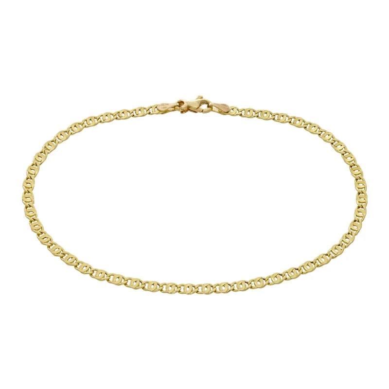 Pulsera en oro amarillo de 18 Kilates, 21 cm. de largo, 2.50 mm. de ancho
