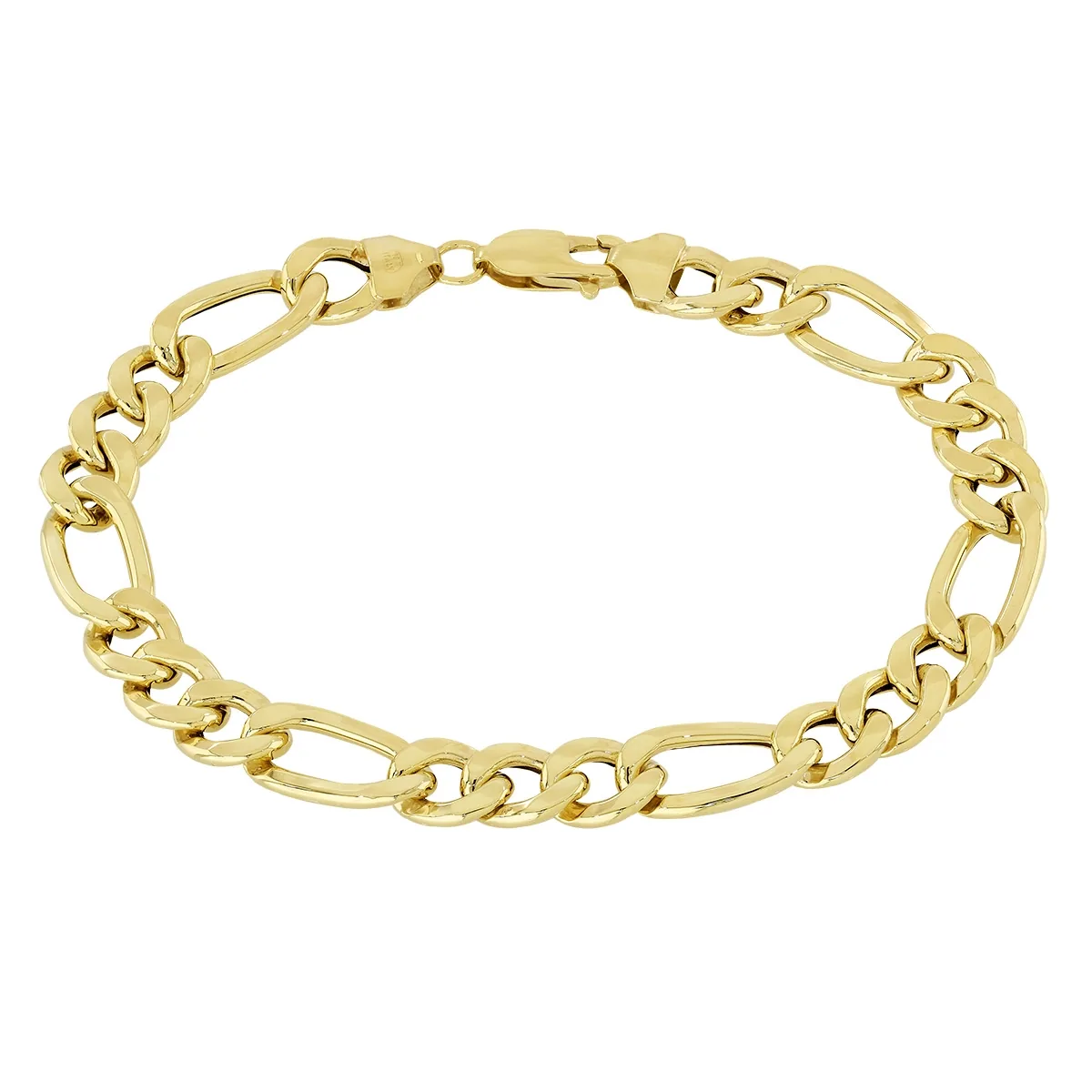 Pulsera en oro amarillo de 18 Kilates, 21 cm. de largo, 8 mm. de ancho