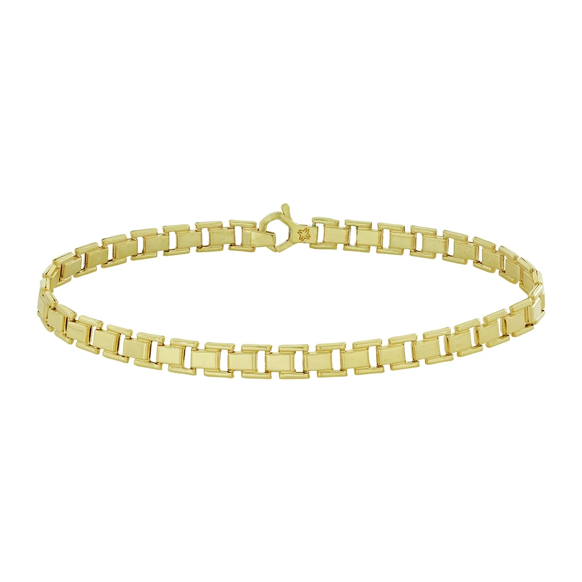 Pulsera en oro amarillo de 18 Kilates, 20 cm. de largo, 5 mm. de ancho