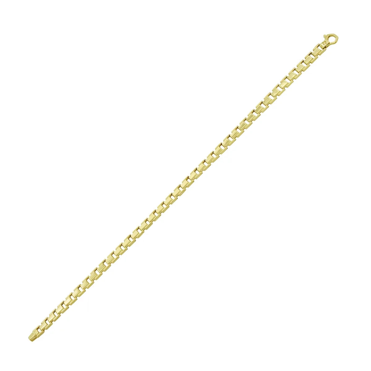 Pulsera en oro amarillo de 18 Kilates, 20 cm. de largo, 5 mm. de ancho