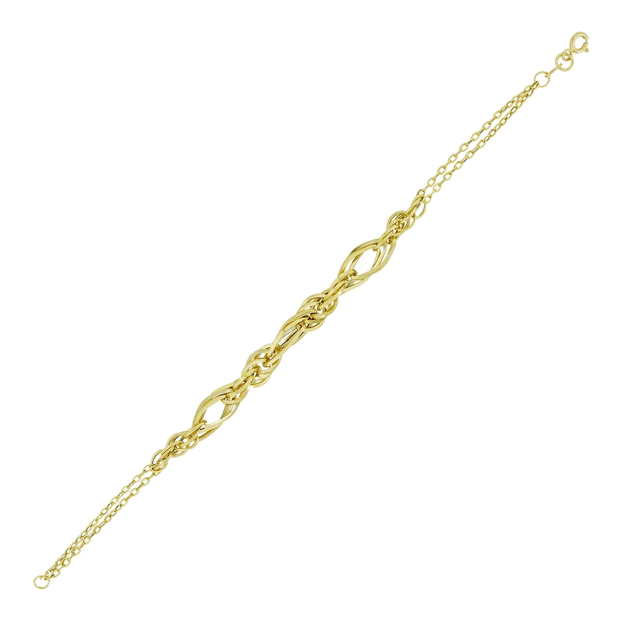 Pulsera en oro amarillo de 18 Kilates, 19 cm. de largo, 1.50 mm. de ancho