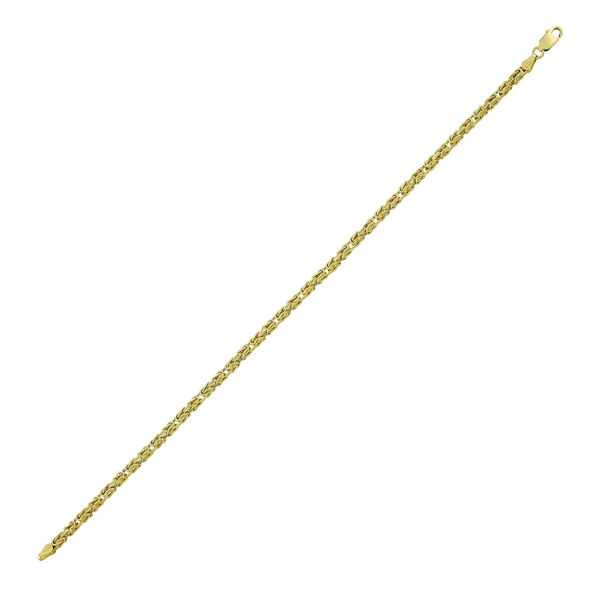 Pulsera en oro amarillo de 18 Kilates, 21 cm. de largo, 2.50 mm. de ancho