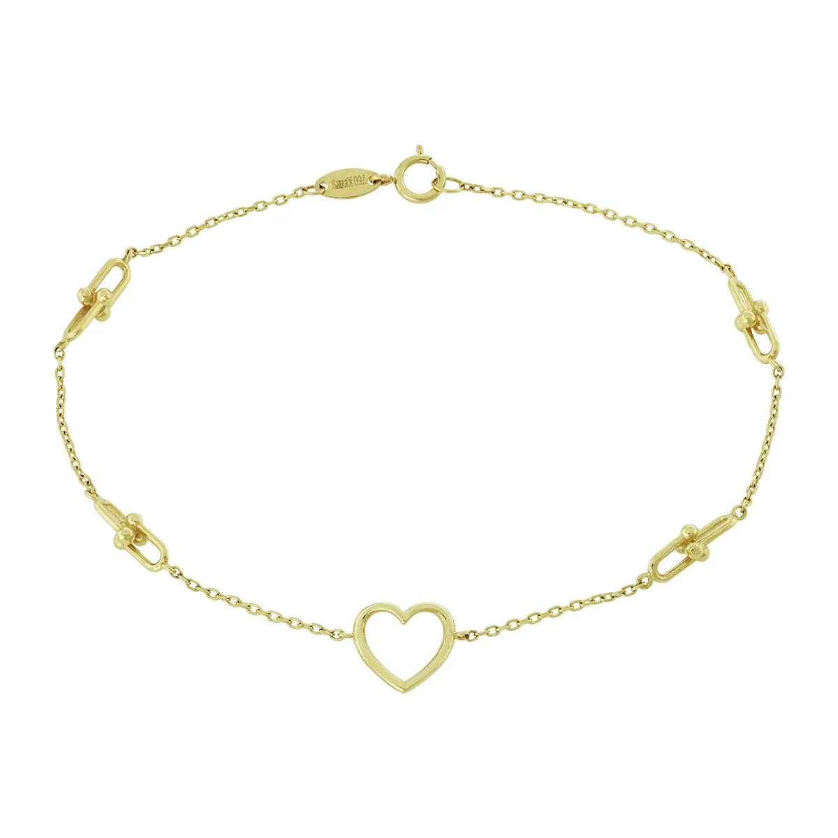 Pulsera en oro amarillo de 18 Kilates, 19 cm. de largo, 1 mm. de ancho