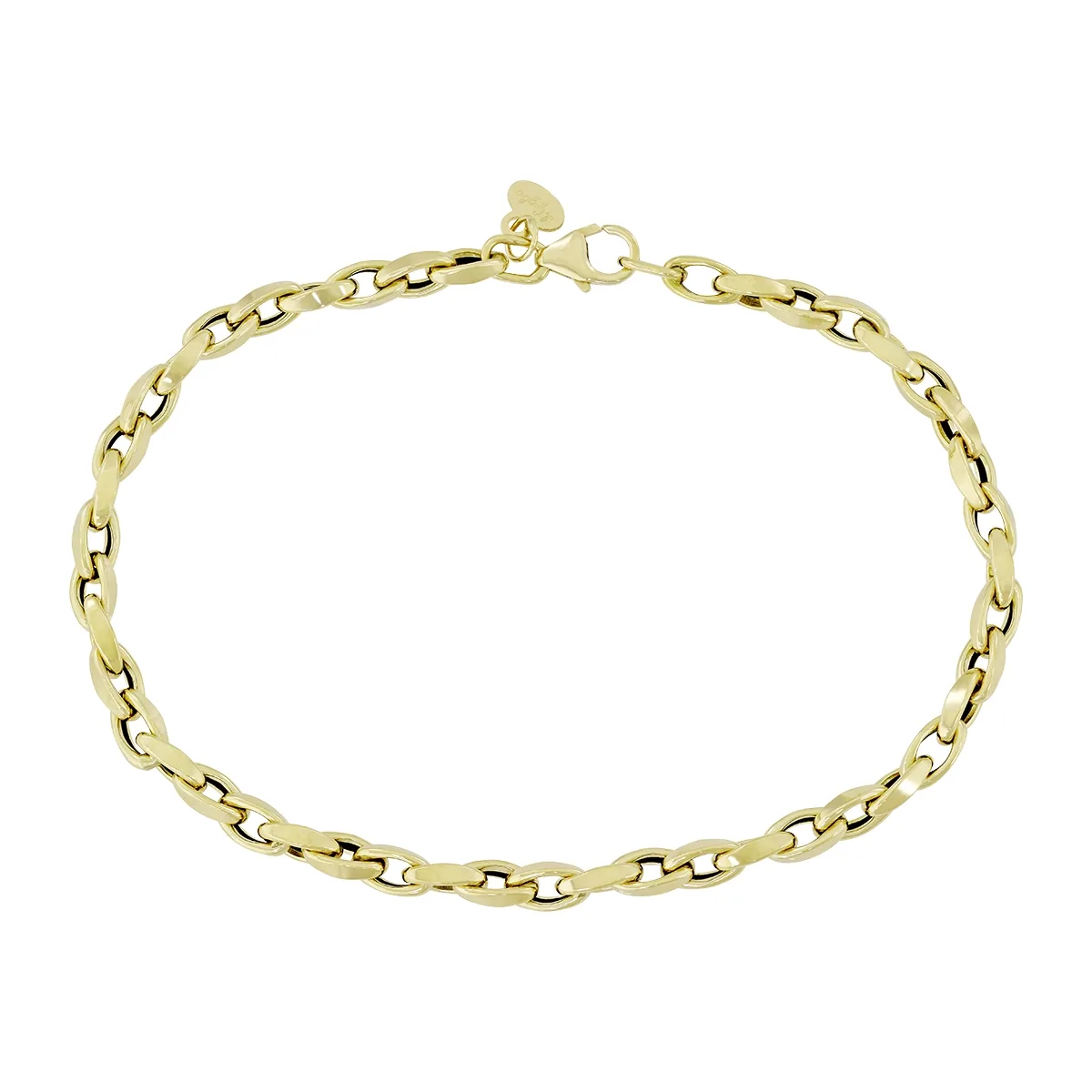 Pulsera en oro amarillo de 18 Kilates, 18 cm. de largo, 3.50 mm. de ancho