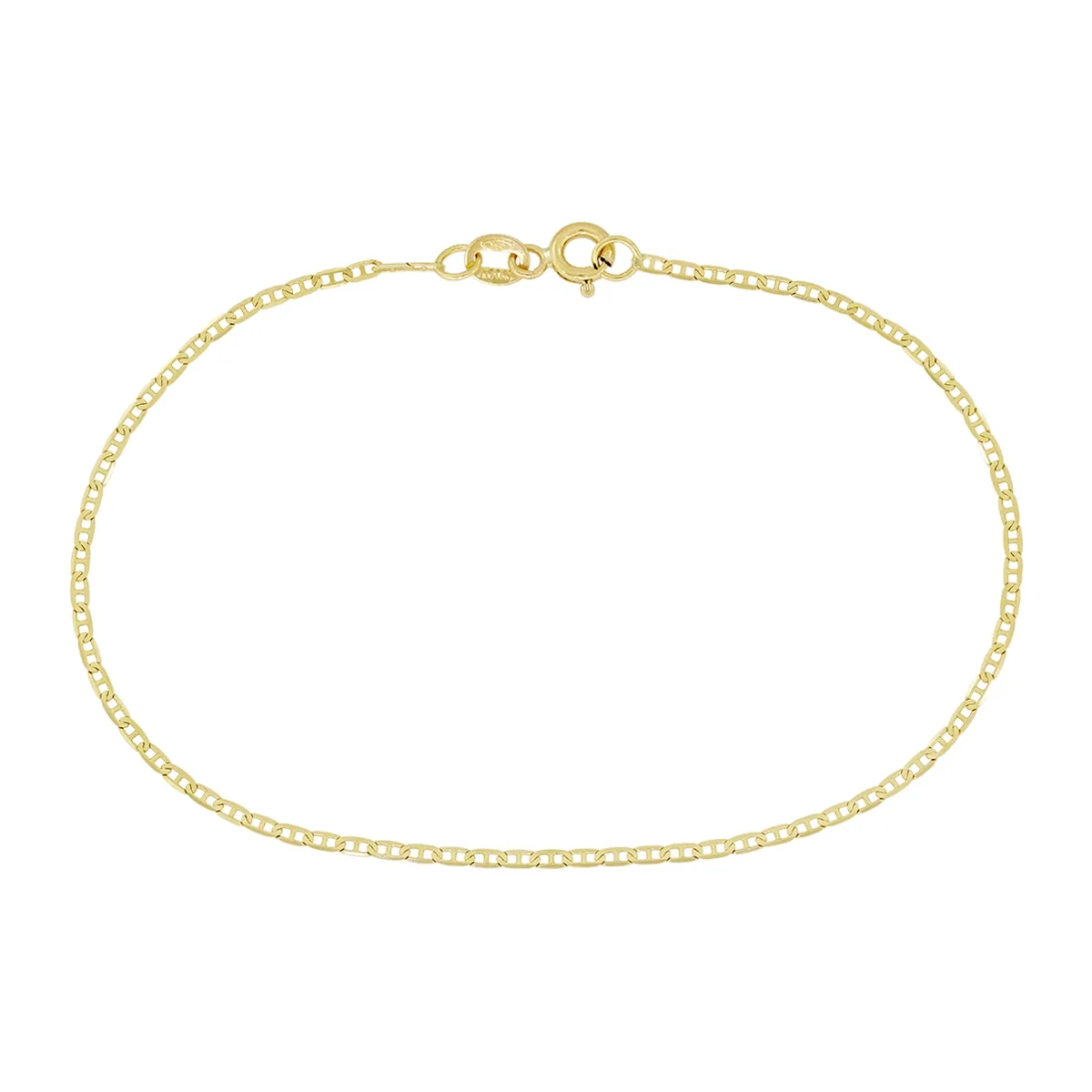 Pulsera en oro amarillo de 18 Kilates, 19 cm. de largo, 1.50 mm. de ancho