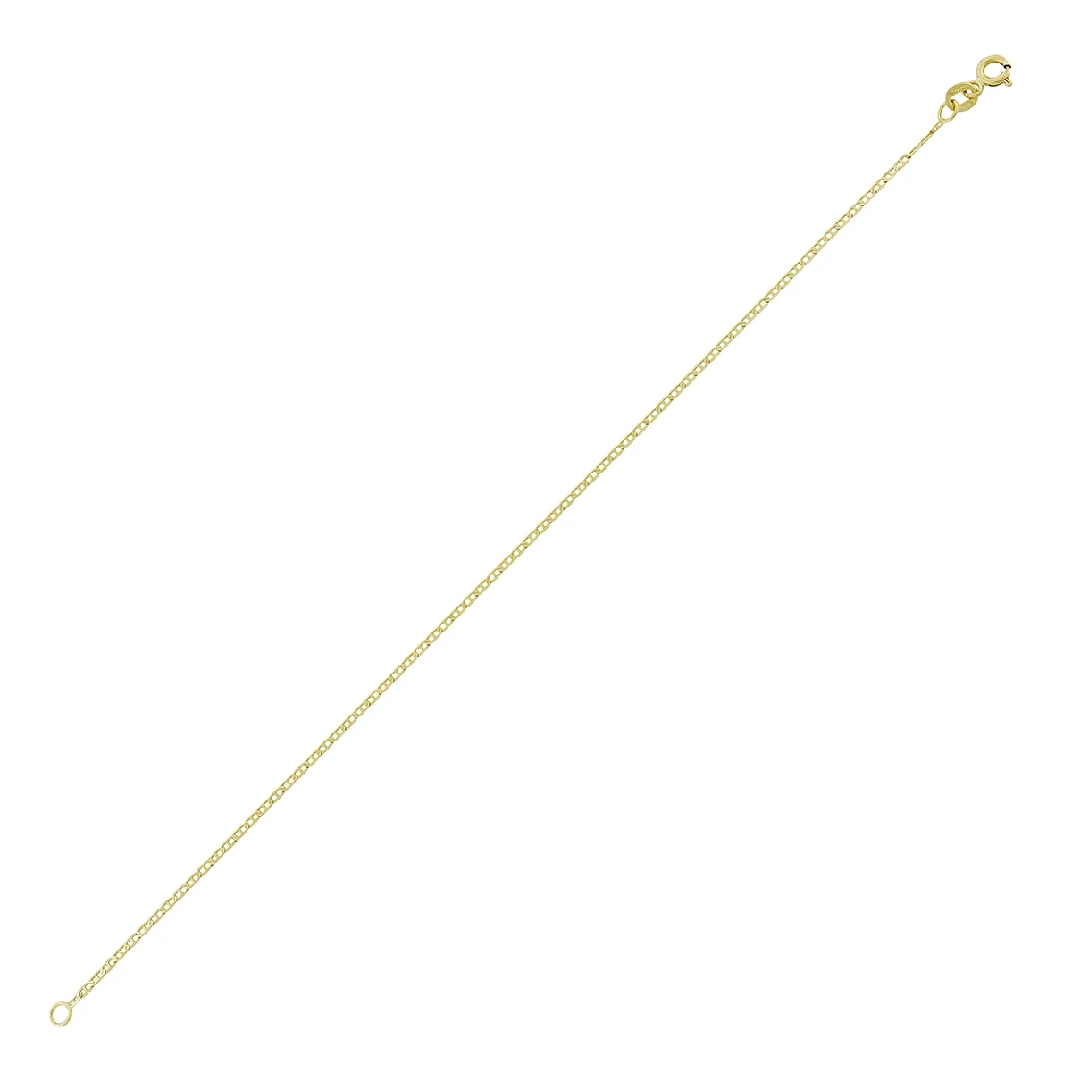 Pulsera en oro amarillo de 18 Kilates, 19 cm. de largo, 1.50 mm. de ancho