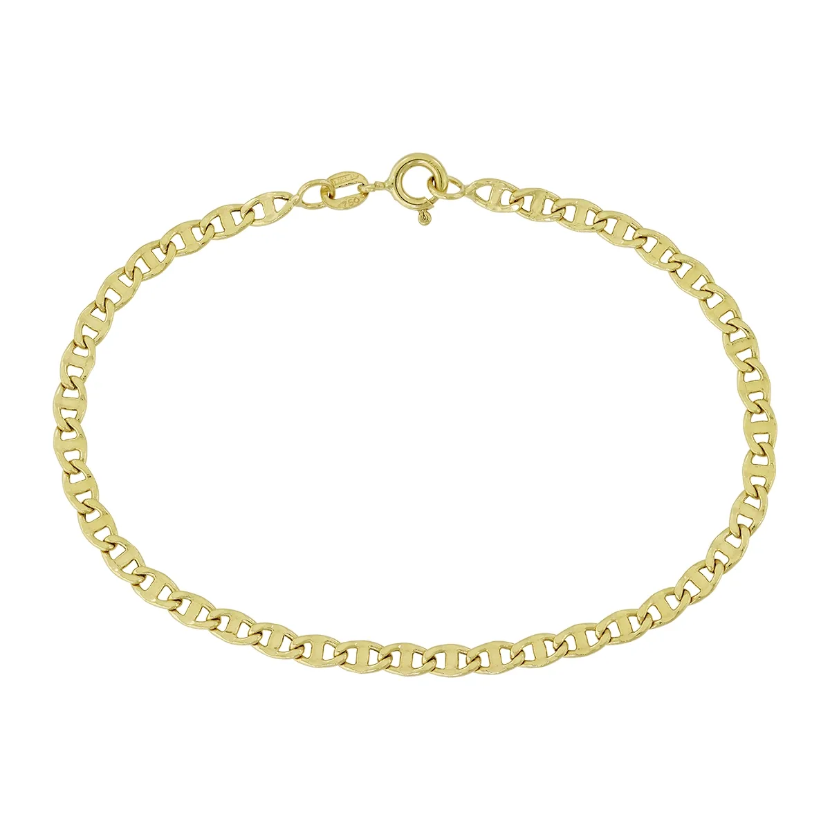 Pulsera en oro amarillo de 18 Kilates, 19 cm. de largo, 3.50 mm. de ancho