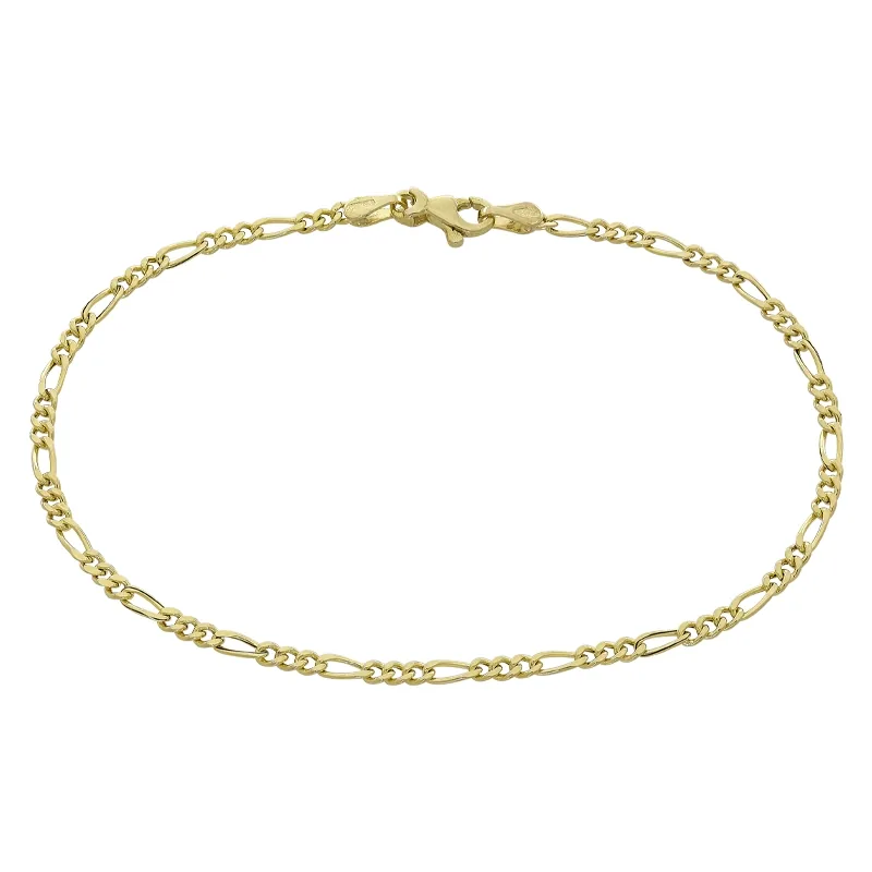 Pulsera en oro amarillo de 18 Kilates, 19 cm. de largo, 2 mm. de ancho