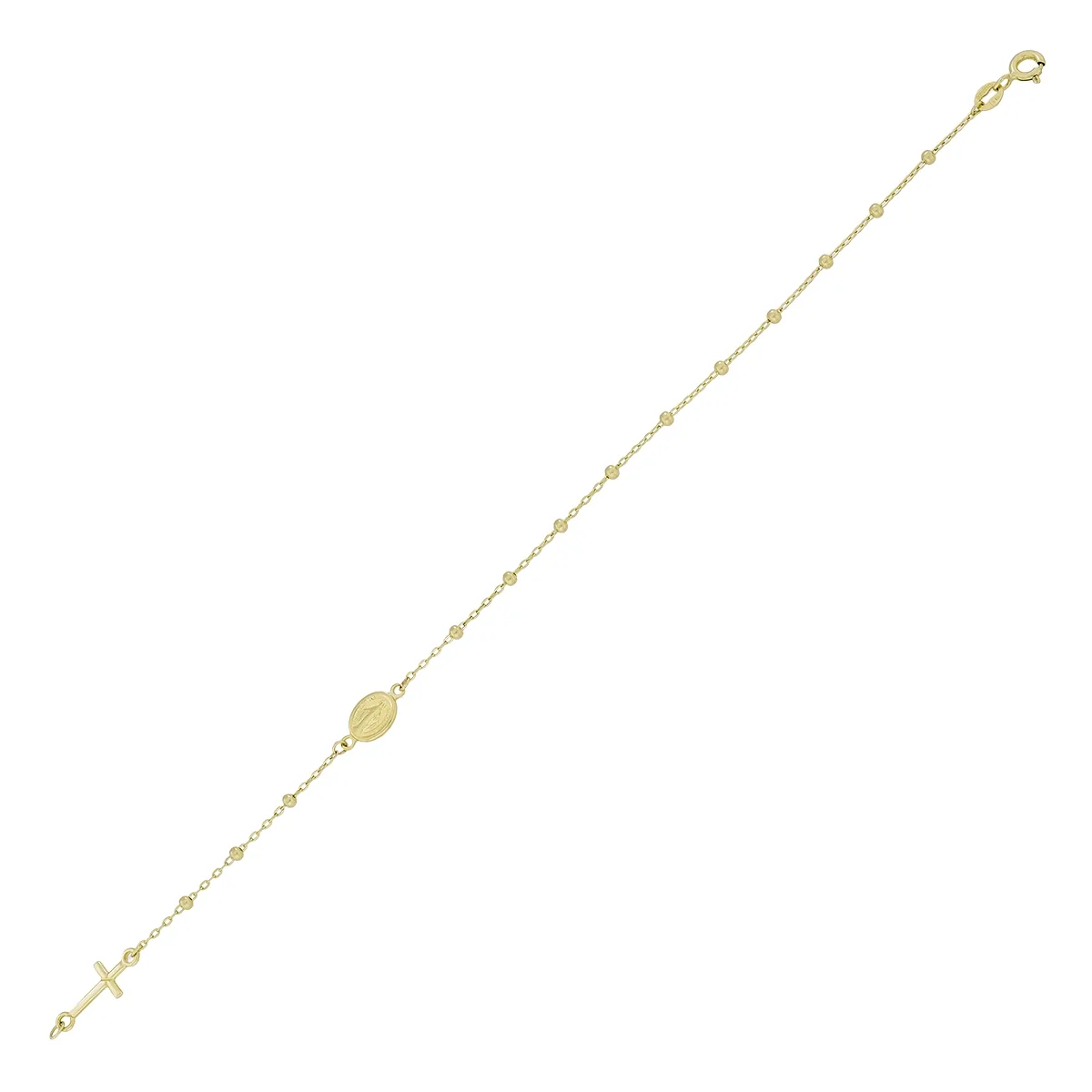 Pulsera en oro amarillo de 18 Kilates, 19 cm. de largo, 1 mm. de ancho