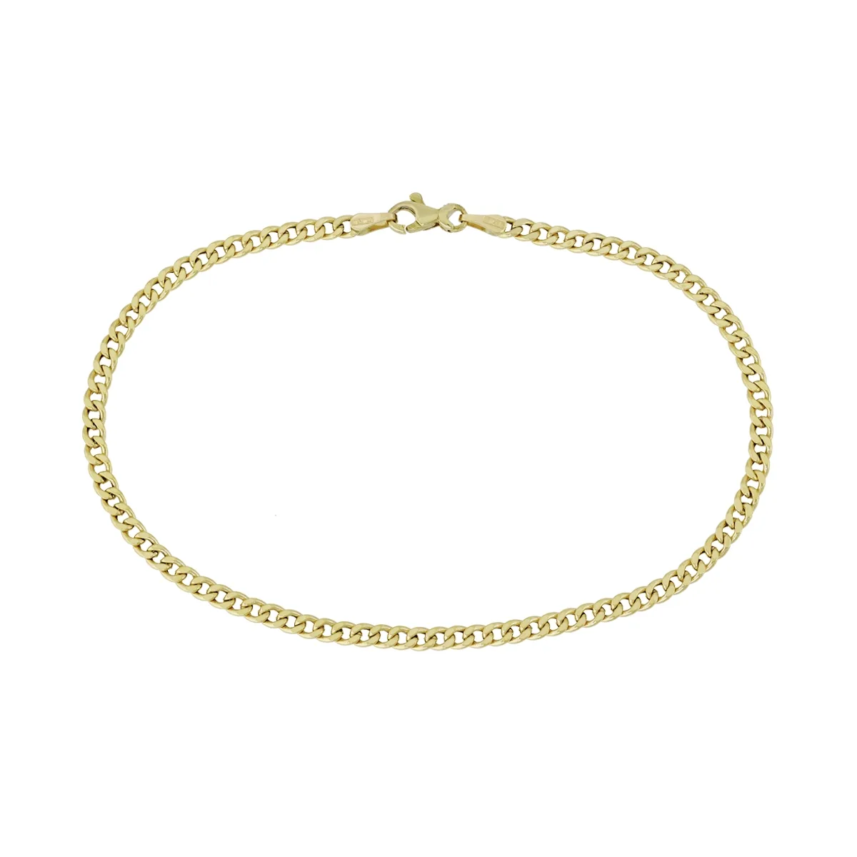 Pulsera en oro amarillo de 18 Kilates, 21 cm. de largo, 2.80 mm. de ancho
