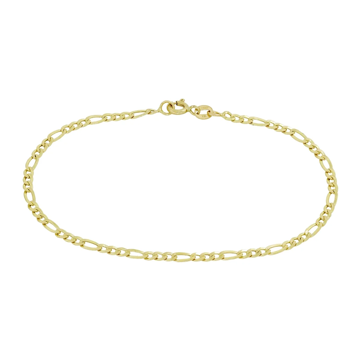 Pulsera en oro amarillo de 18 Kilates, 21 cm. de largo, 2.50 mm. de ancho
