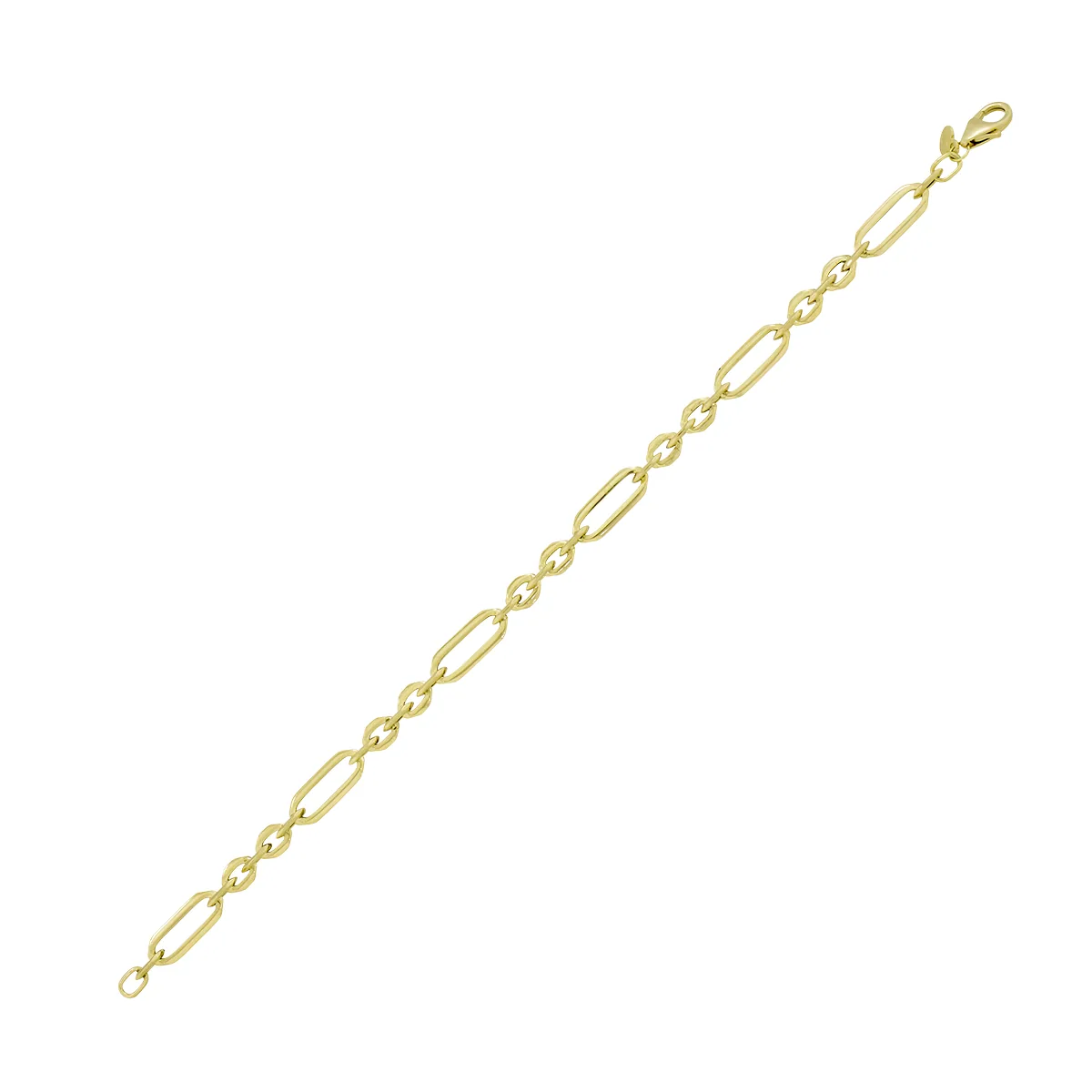 Pulsera en oro amarillo de 18 Kilates, 19 cm. de largo, 4.50 mm. de ancho