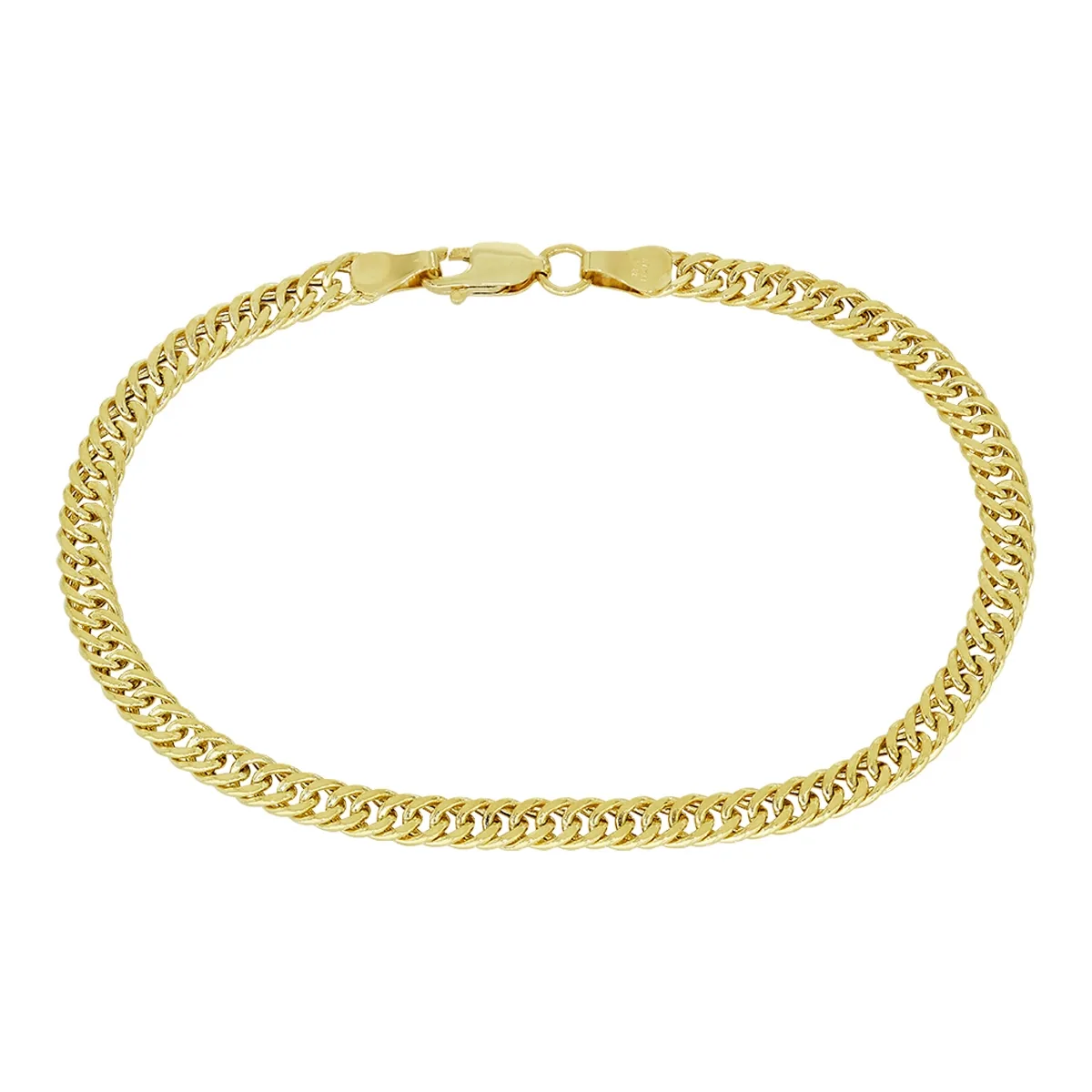 Pulsera en oro amarillo de 18 Kilates, 19 cm. de largo, 4 mm. de ancho