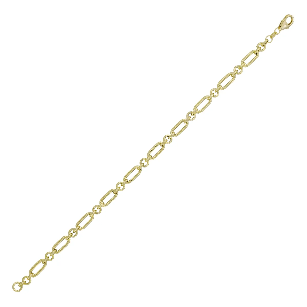 Pulsera en oro amarillo de 18 Kilates, 19 cm. de largo, 4.50 mm. de ancho