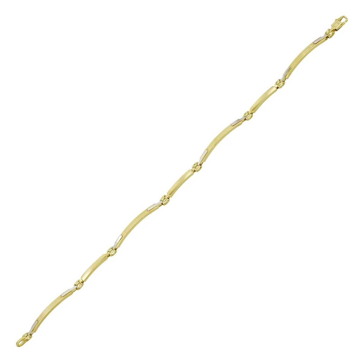 Pulsera en oro amarillo de 18 Kilates, 21 cm. de largo, 2.50 mm. de ancho