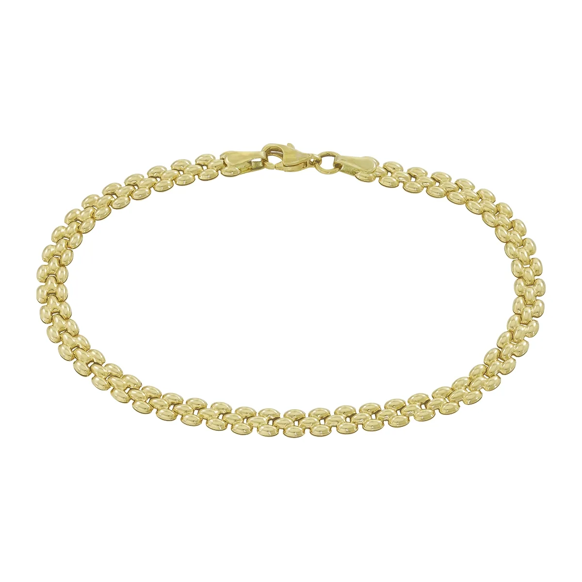 Pulsera en oro amarillo de 18 Kilates, 19 cm. de largo, 4.50 mm. de ancho