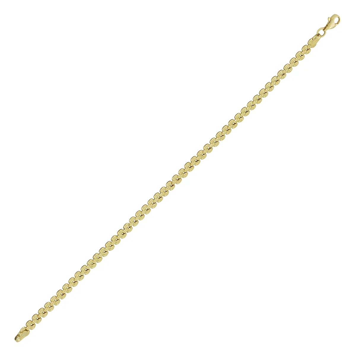Pulsera en oro amarillo de 18 Kilates, 19 cm. de largo, 4.50 mm. de ancho