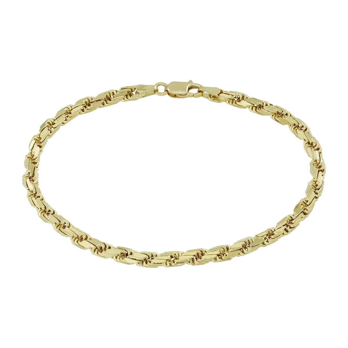Pulsera en oro amarillo de 18 Kilates, 18 cm. de largo, 3.50 mm. de ancho