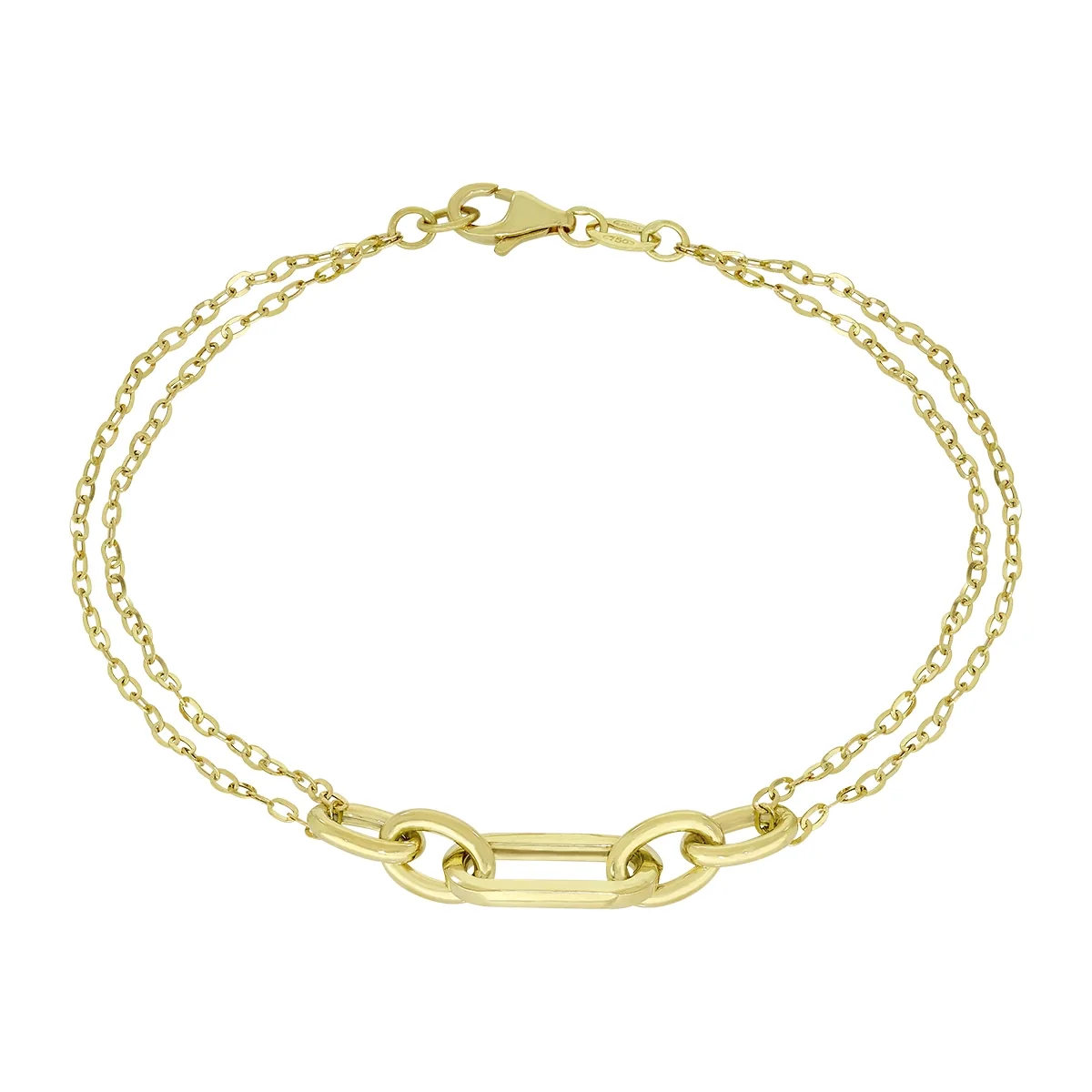 Pulsera en oro amarillo de 18 Kilates, 18 cm. de largo, 1.50 mm. de ancho