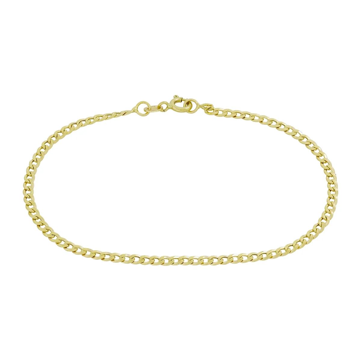Pulsera en oro amarillo de 18 Kilates, 21 cm. de largo, 2.50 mm. de ancho