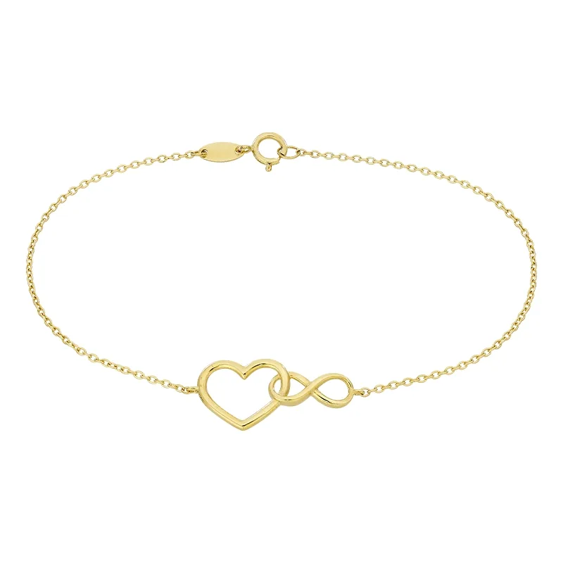Pulsera amor infinito en oro amarillo de 18 Kilates