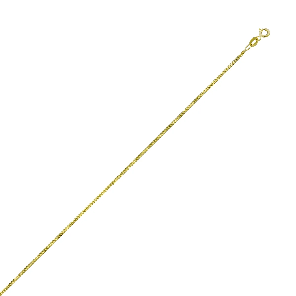 Pulsera en oro amarillo de 18 Kilates, 19 cm. de largo, 1 mm. de ancho