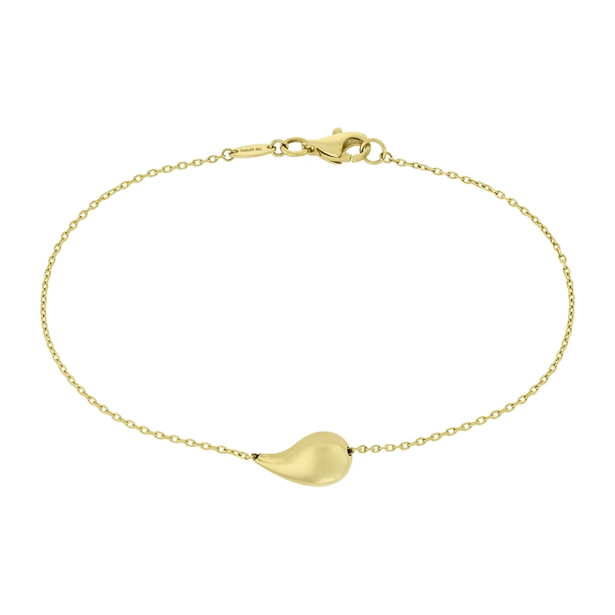 Pulsera en oro amarillo de 18 Kilates, 19 cm. de largo, 1 mm. de ancho