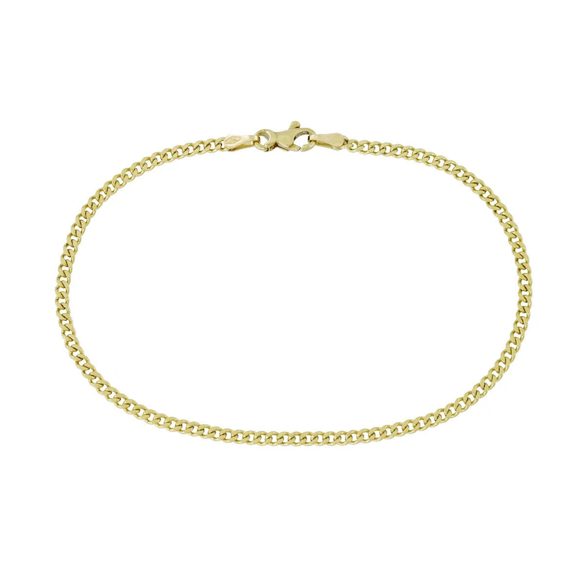 Pulsera en oro amarillo de 18 Kilates, 19 cm. de largo, 2.20 mm. de ancho