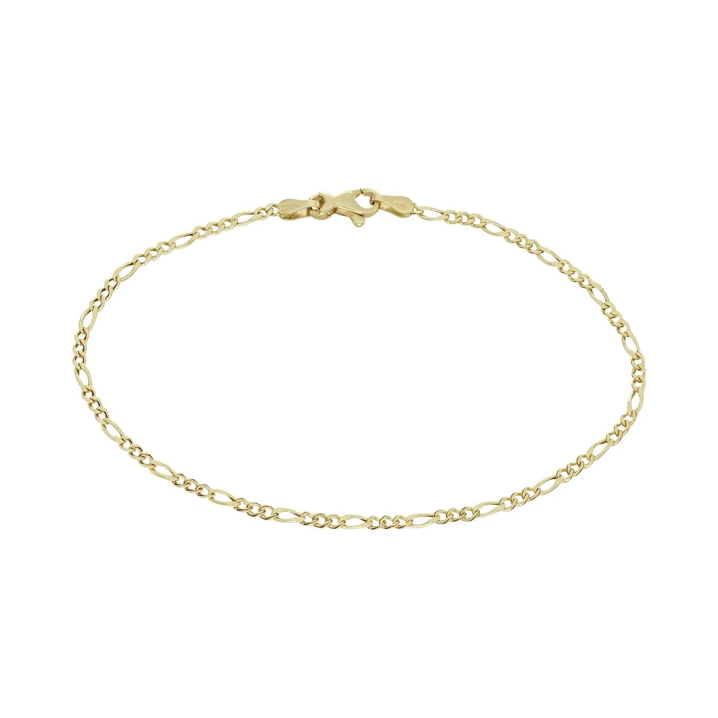 Pulsera en oro amarillo de 18 Kilates, 18 cm. de largo, 1.70 mm. de ancho