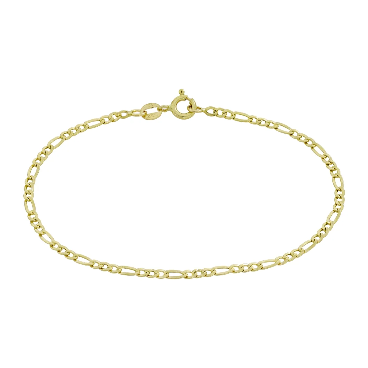 Pulsera en oro amarillo de 18 Kilates, 19 cm. de largo, 2 mm. de ancho