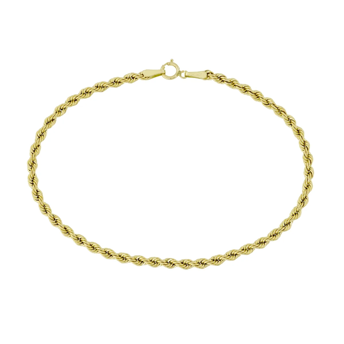 Pulsera en oro amarillo de 18 Kilates, 18 cm. de largo, 2.50 mm. de ancho