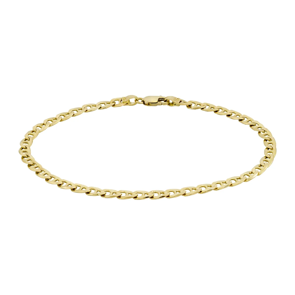Pulsera en oro amarillo de 18 Kilates, 21 cm. de largo, 3.50 mm. de ancho