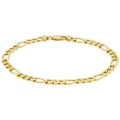 Pulsera en oro amarillo de 18 Kilates, 21 cm. de largo, 5 mm. de ancho